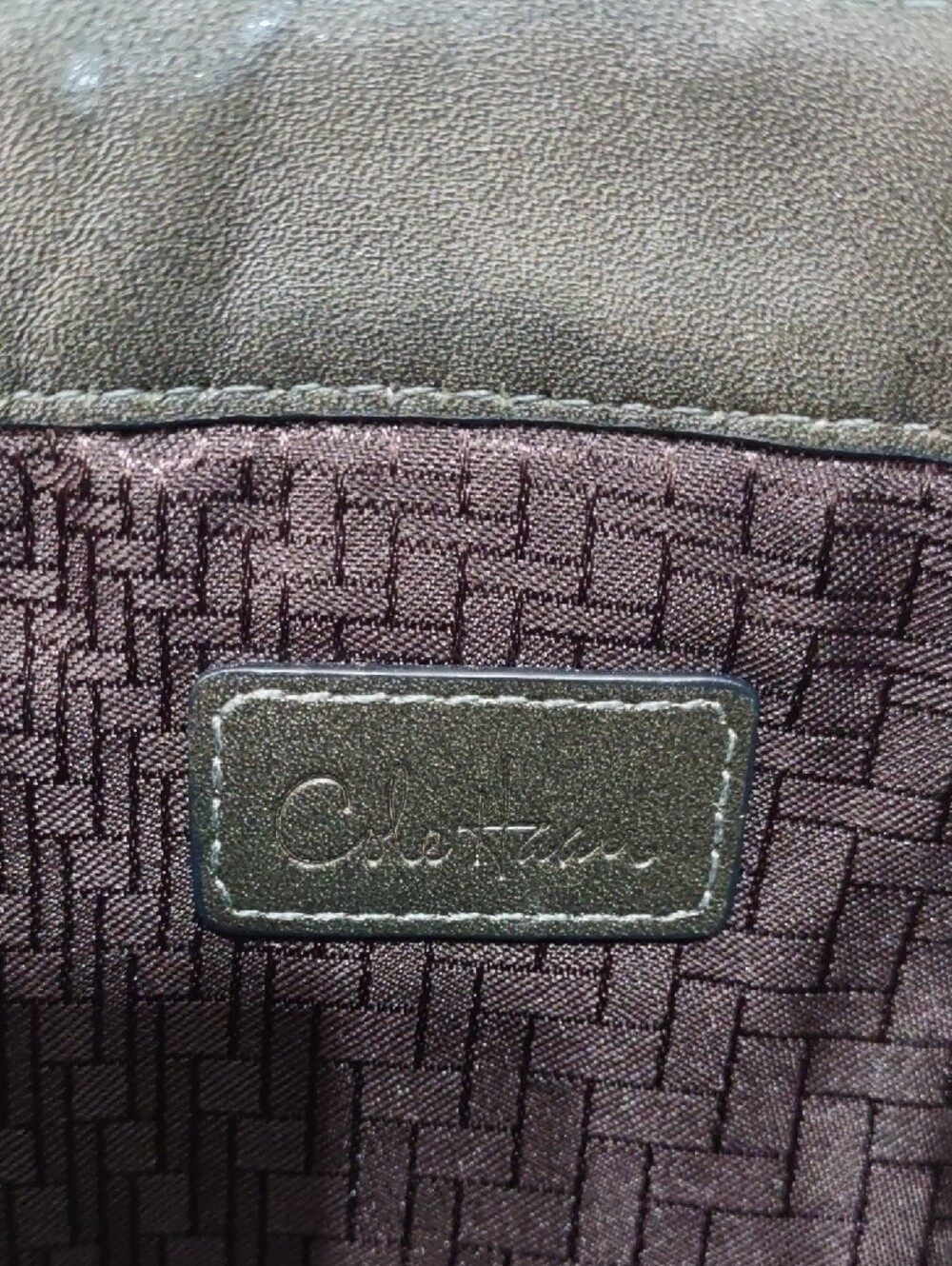 Cole Haan "Hurache Square" Woven-Accent Leather Hobo with Tassel - Picture 13 of 15